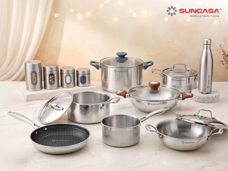 SUNCASA Brings Premium 304 Grade Stainless Steel Cookware to Indian Kitchens This Diwali